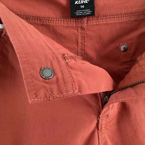 KÜHL Women Splash Shorts 7” Size 14 Orange Rust Stretch Gorpcore Hiking Outdoors - Picture 6 of 16